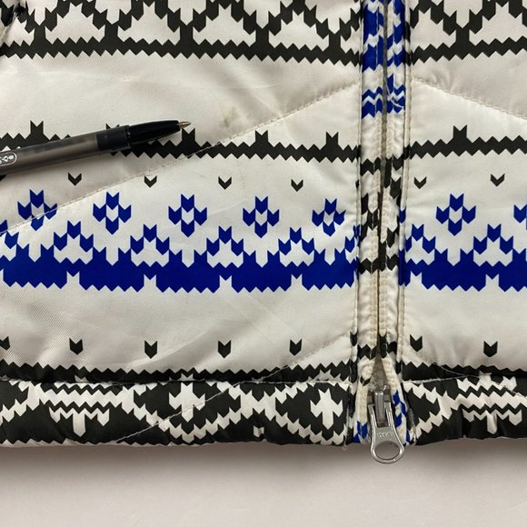 Nike 6.0 Fair Isle Nordic Print Puffer Ski Vest Women's Medium - Picture 6 of 13